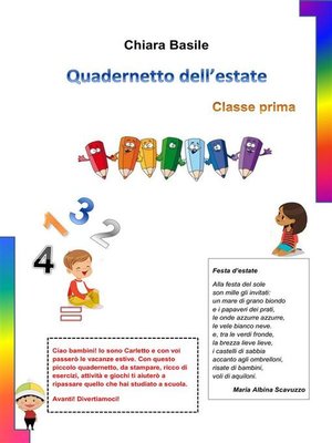 cover image of Quadernetto dell'estate--classe prima